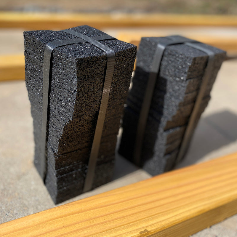 150 Stück 3mm Terrassenpad Terrassenpads Gummigranulat Bautenschutzpads,  Pads